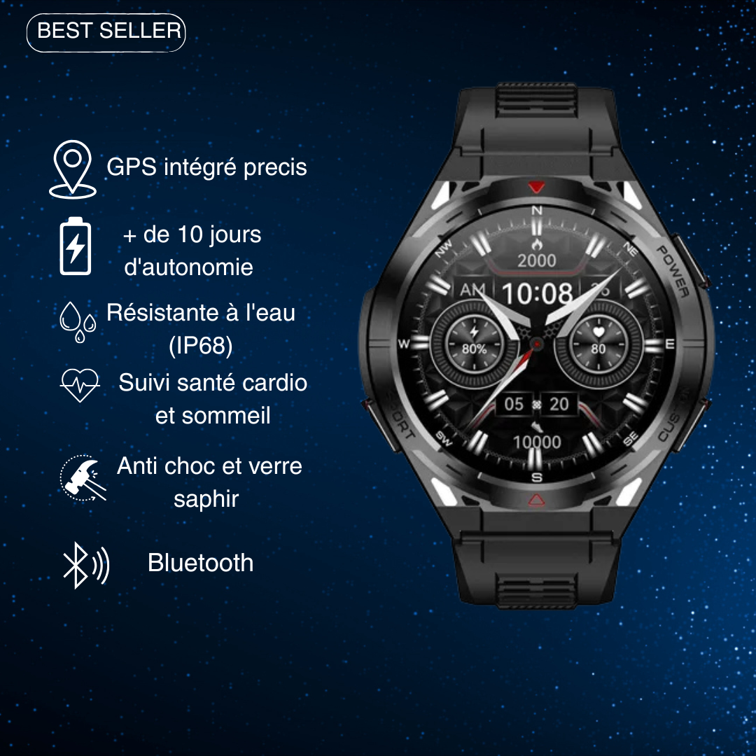 Montre de sport connectée SILAS V10 GPS intégré